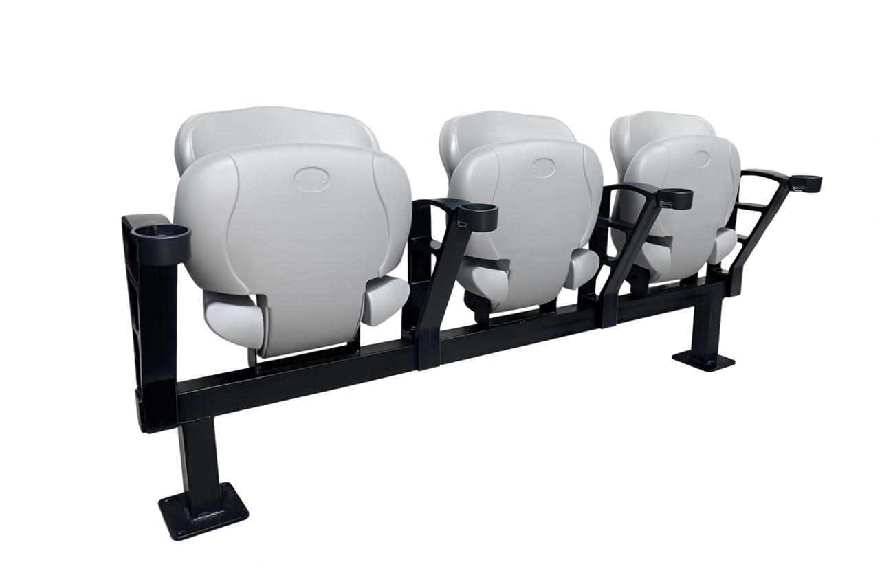 MT-2050 Tip-Up Folding Double Wall Backrest Stadium Seat